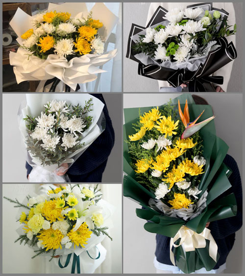 山东青岛即墨市龙泉街道解戈庄村白事花束代送